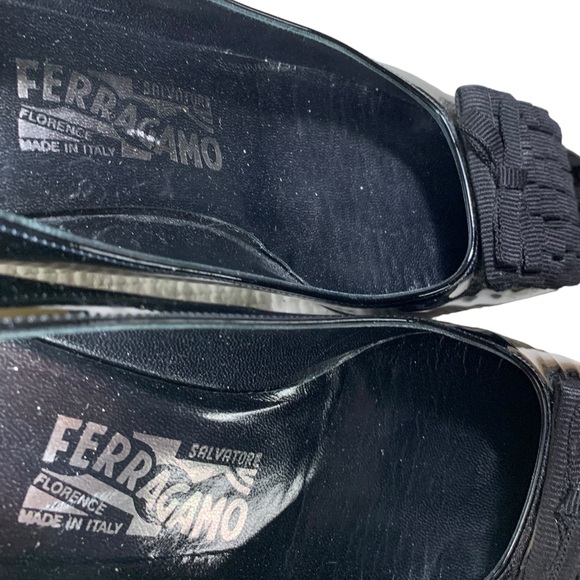 Salvatore Ferragamo, Kitten Hill Square toe shoes - Picture 6 of 9